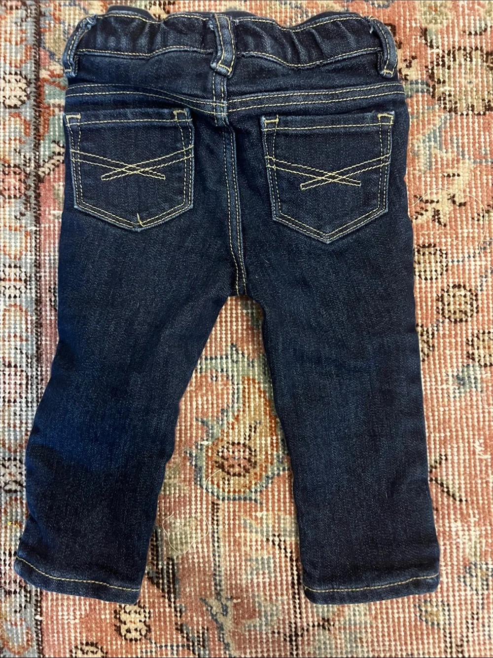 Baby GAP Dark Blue Kids' Jeans with Stretch Waistband